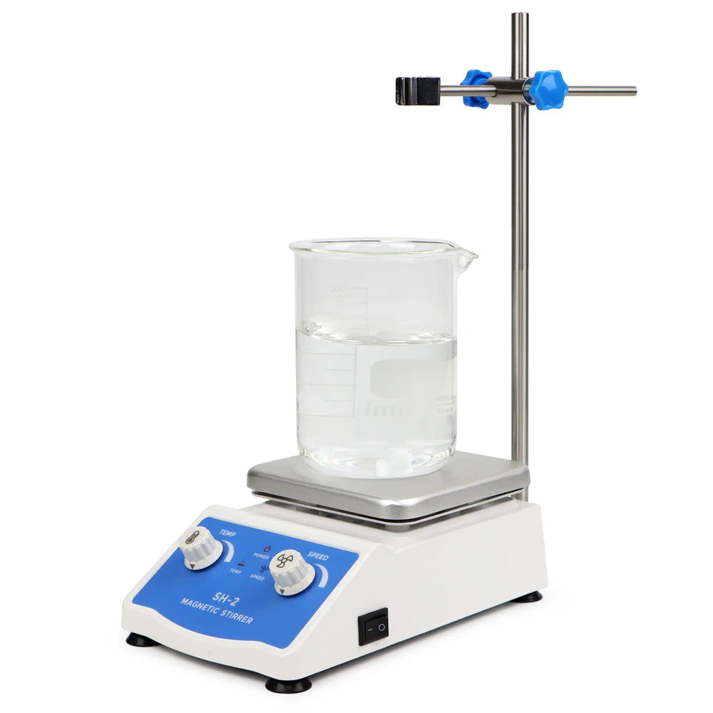 Heating Magnetic Stirrer Digital Display Thermostatic Stirrer Laboratory Hot Plate Magnetic Mixer Adjustable Speed 1600rpm 