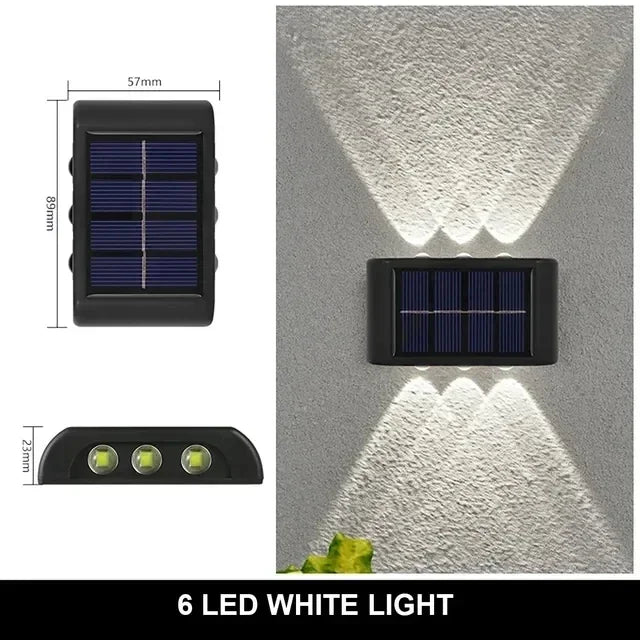 Solar Up-and-Down Wall Light - LED Options