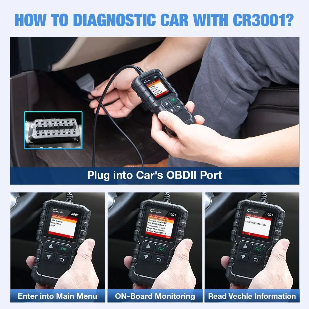 LAUNCH X431 CR3001 OBD2 Diagnostic Scanner