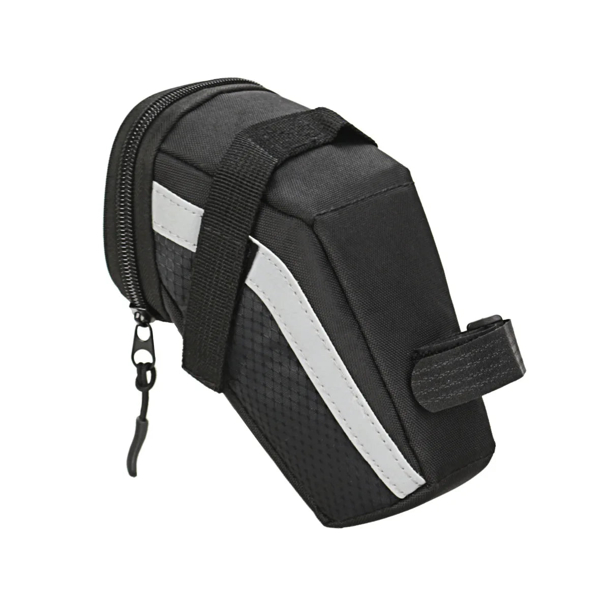 Bike Saddle Bag 1L Small Storage Black Cycling Seat Tail Rear Pouch Bag Accessory Kit Tool Reflective Cycling Accessories