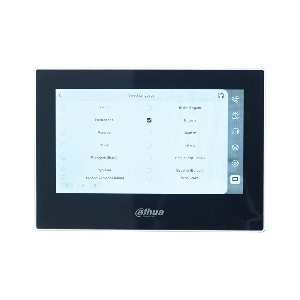 Dahua VTH2621GW-P / VTH2621G-P 802.3af PoE 7inch Touch Indoor Monitor,doorbell Monitor,Video Intercom, Built-in 32GB SD card Spy-shop.com