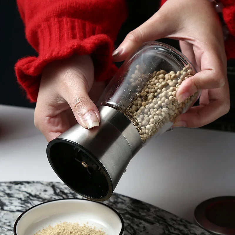Glass Pepper Mill with Adjustable Grind