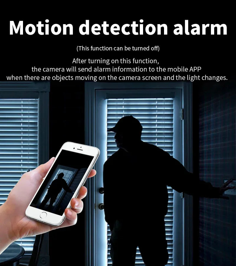 1080P High Definition Wireless WiFi Mini Camera Indoor Night Vision Motion Detection Remote Monitoring Thin Security Camera