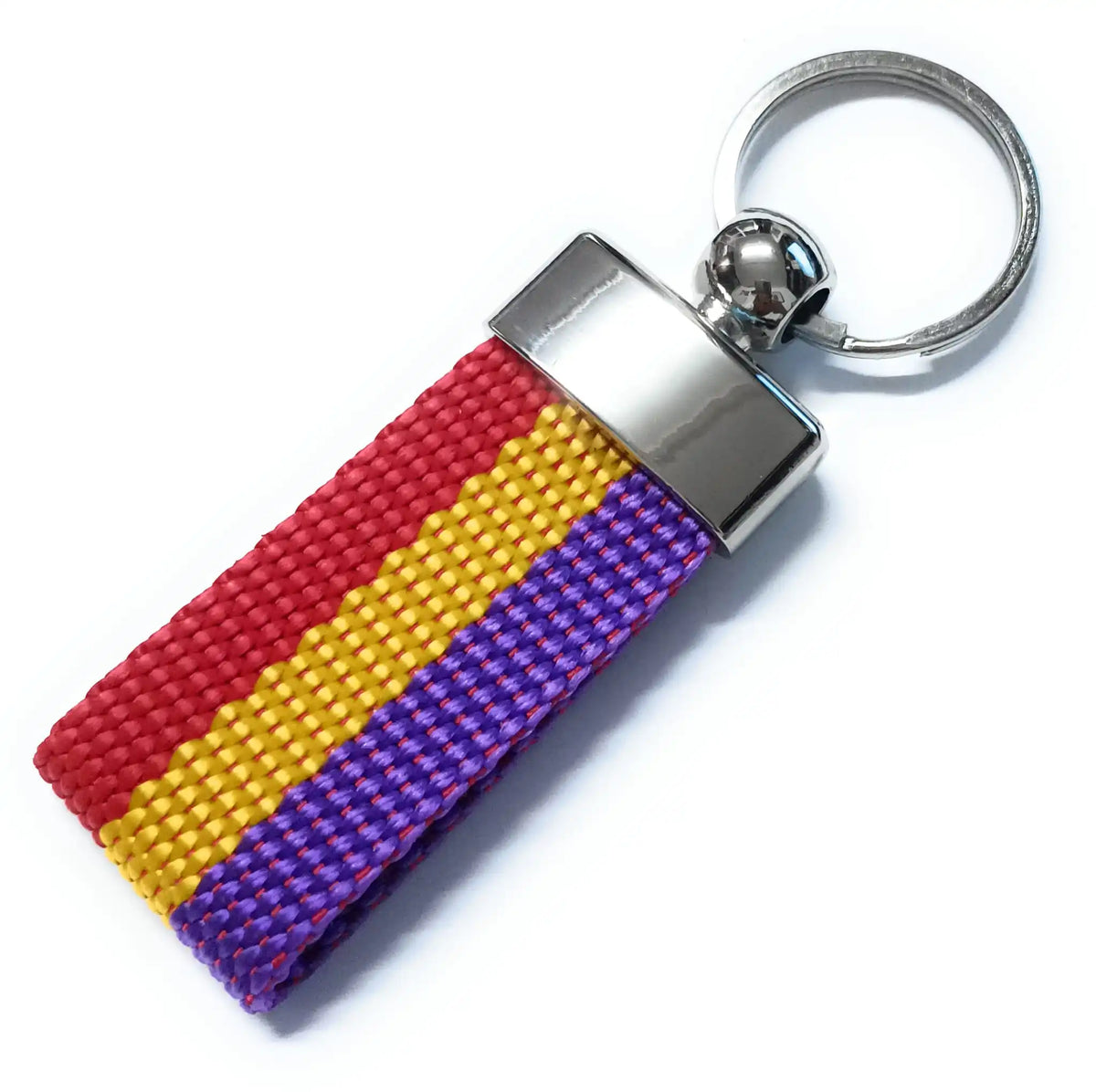 YOJAN canvas fur Republican flag keychain with key ring