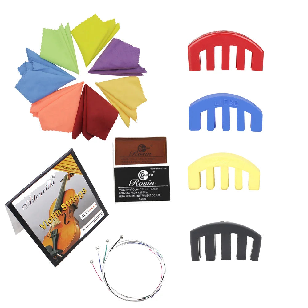 Violin Accessory Set or Seven Cleaning Cloths