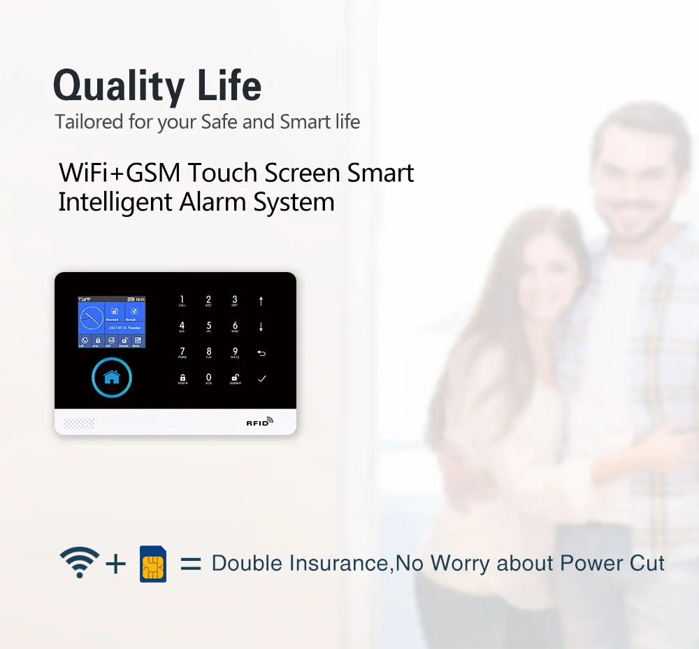 PGST home alarm system, door detector, outdoor solar alarm, door and window/motion sensor, 433MHz, GSM, wireless, anti-theft