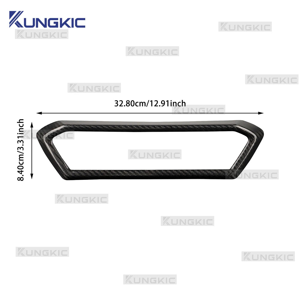 Real Hard Carbon Fiber Center Console Air Outlet Trim for Cupra Leon