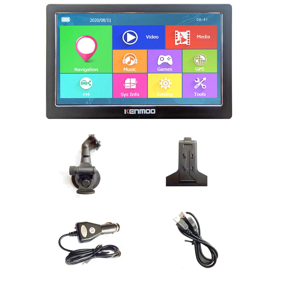 7 Inch HD GPS Navigation Device with 2026 Maps
