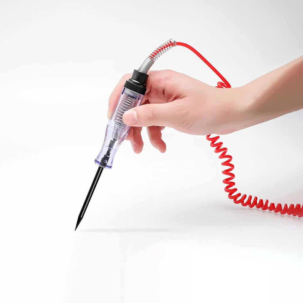 Caneta de teste elétrico para automóveis e camiões 6V12V24V, sonda para testar lâmpadas e circuitos, ferramenta de diagnóstico e manutenção de circuitos automóveis
