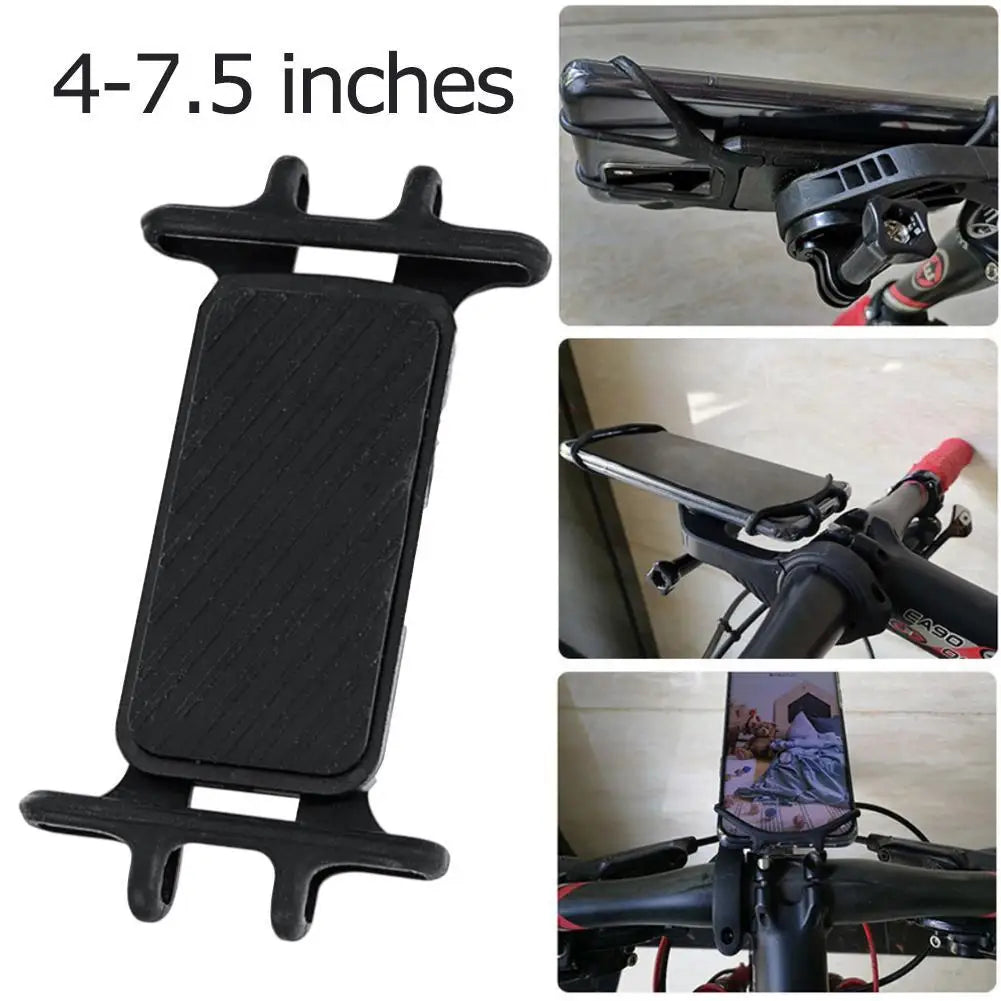 Telefoonhouder voor SRAM Garmin-fiets, fietshouder voor mobiele telefoon, siliconen telefoonhouder voor fiets en motor, schokbestendig