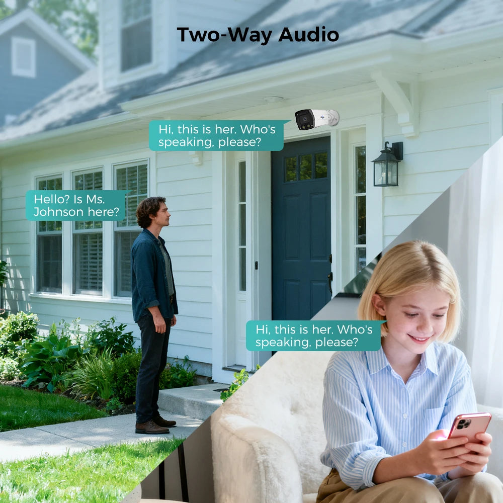 12MP POE IP Security Camera with Vehicle Detection