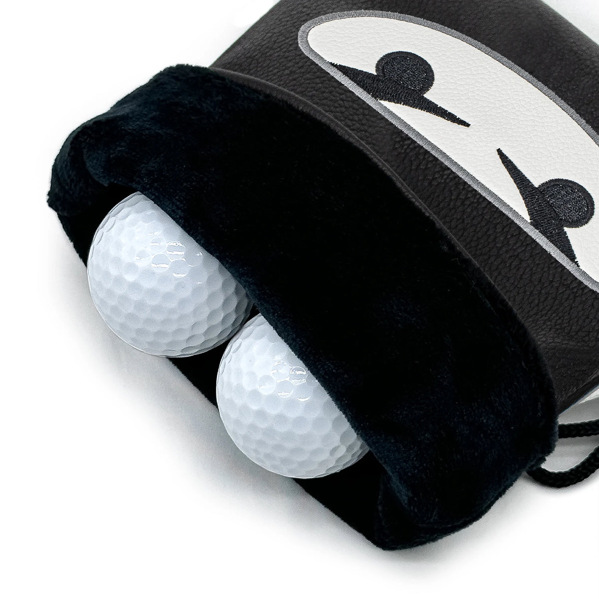Golfopbevaringstaske med snorelukning og motiv af en maskeret sværdkæmper
