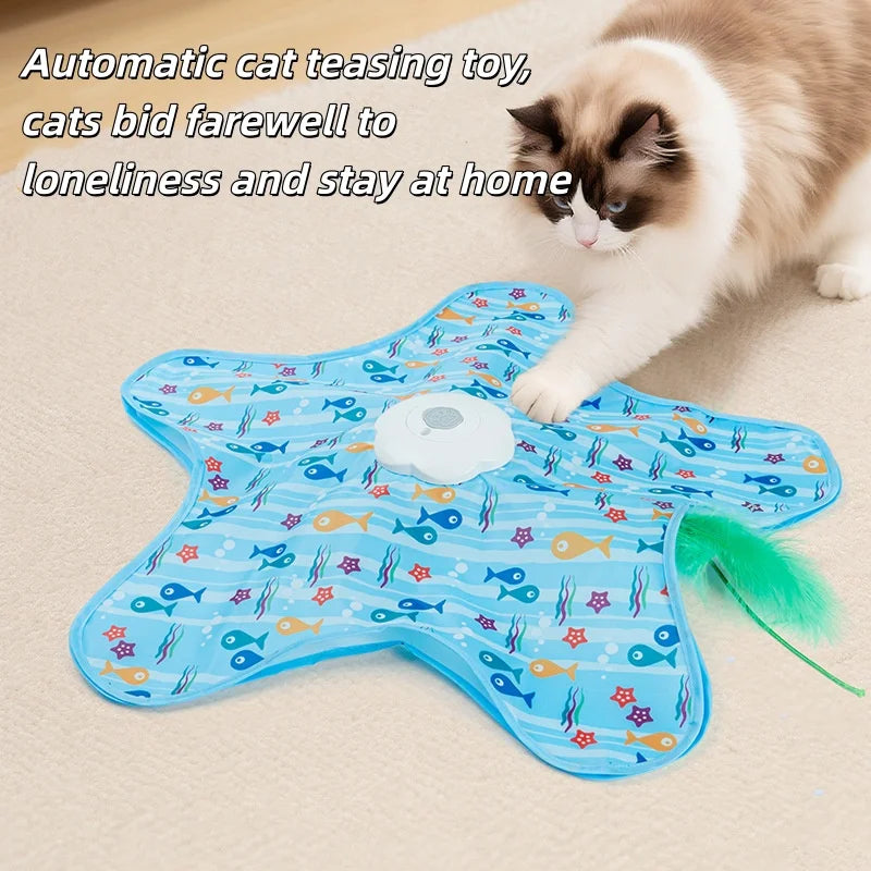 Concealed-Motion Interactive Cat Toy, Fish/Duck Options