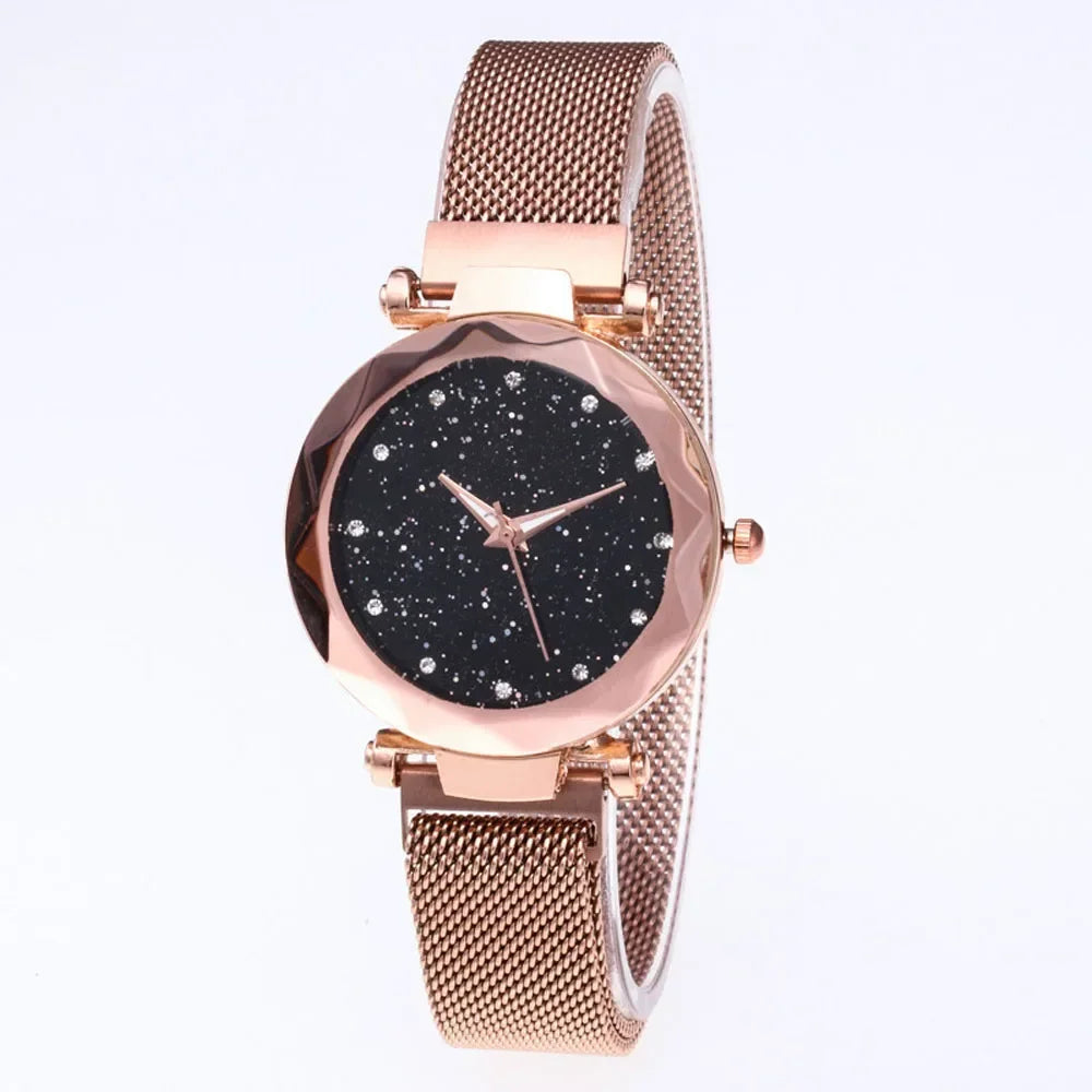 Fashion Sparkling Women Watches Ladies Top Brand Luxury Quartz Clocks Watch Women Stainless Steel Date Gift Clock 