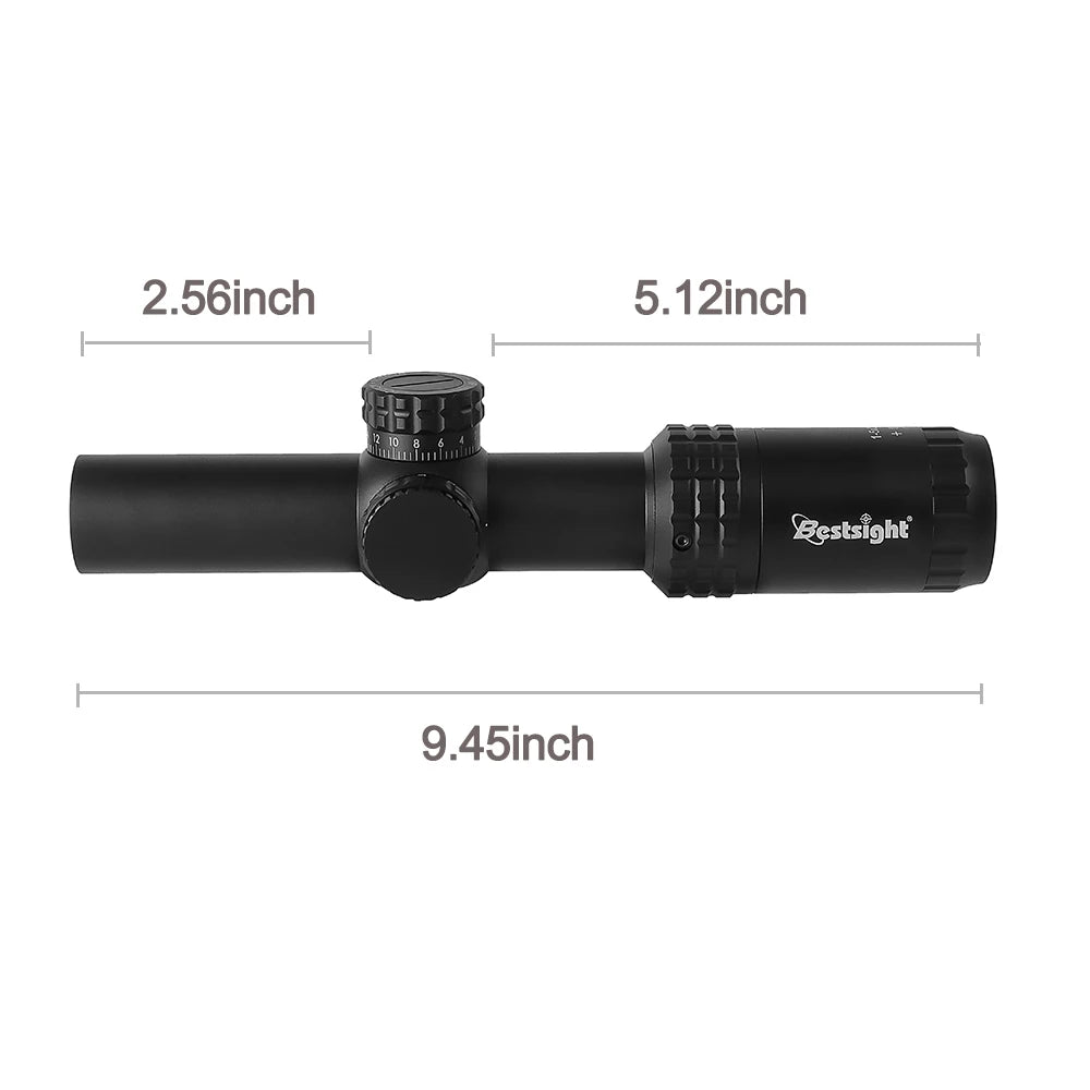 1-5X24 Tactical Optical Rifle Scope Red and Green Illuminated Reticle Hunting Scopes Compact Scope Ar15 Sight 