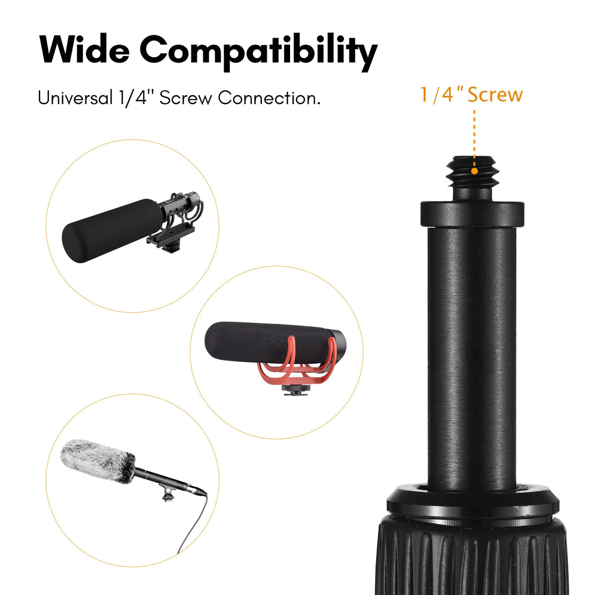 Telescopic Microphone Boom Pole - Section Options