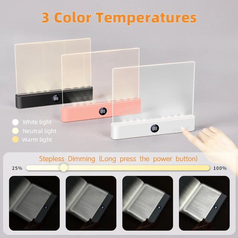 Genopladelig LED-boglampe med timer