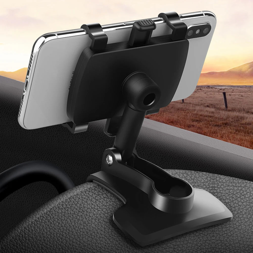 Rotatable Car Phone Holder for Dashboard, Mirror or Sun Visor