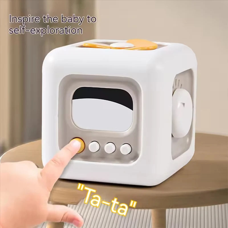 Montessori Magic Cube Seks-sidet Aktivitetsboks til Tidlig Læring