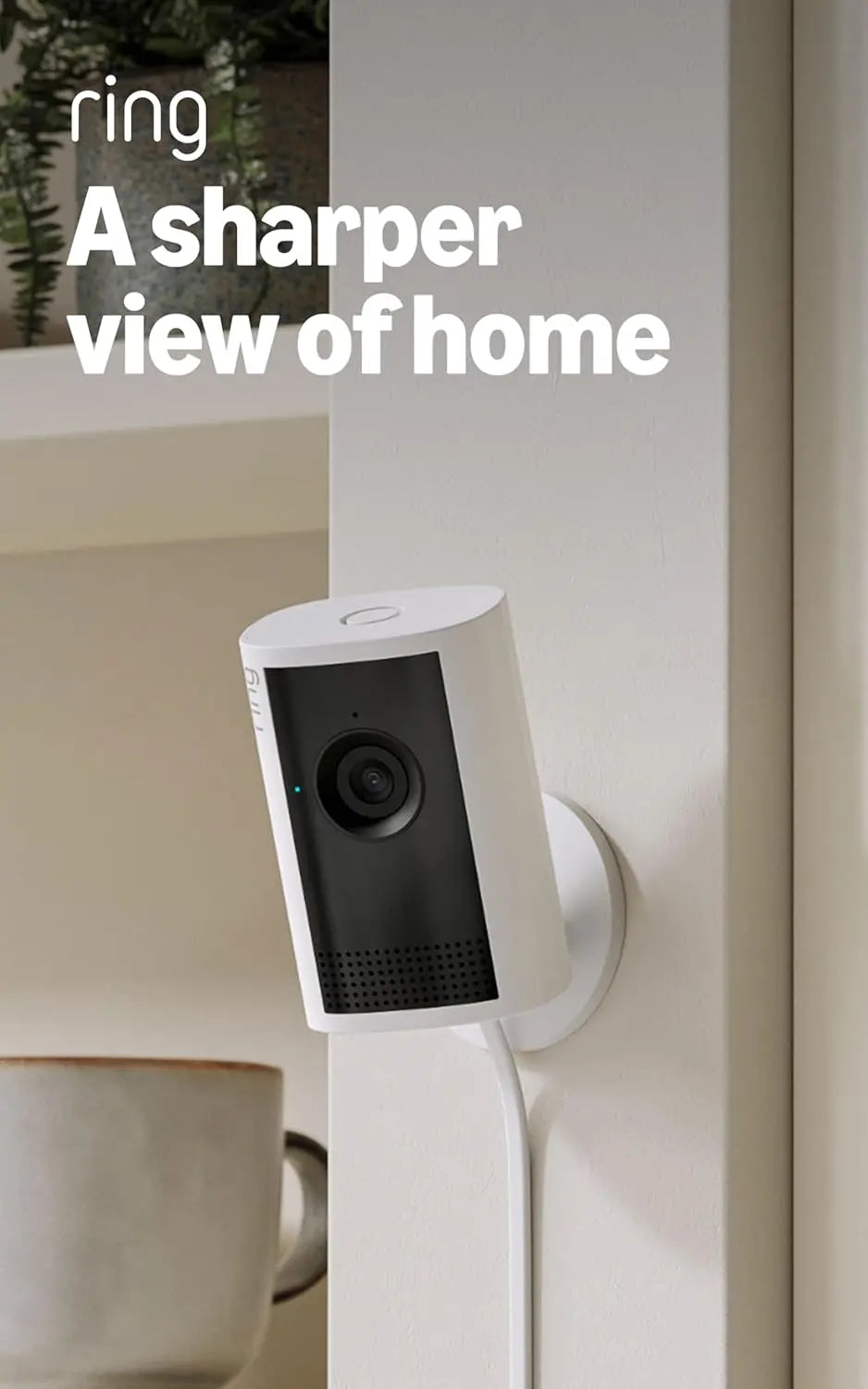 Indoor Security Camera 2K HD with 4x Zoom & Low-Light Vision
