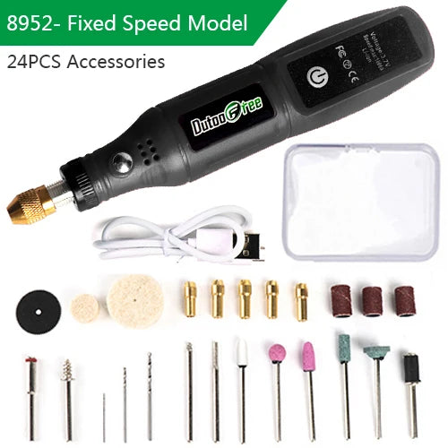 Mini-outil rotatif rechargeable par USB - options de style