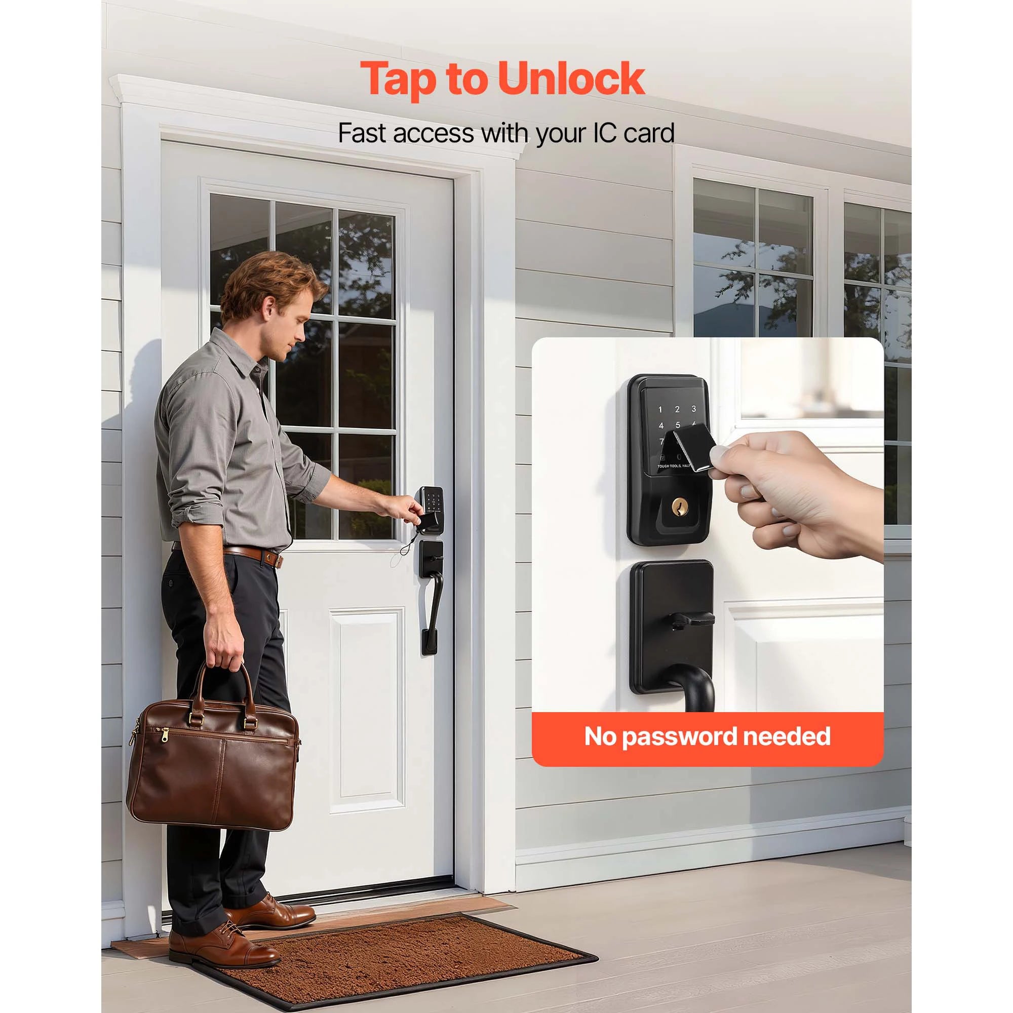 Keyless Entry Door Lock with Keypad, Auto-Lock & 100 User Codes