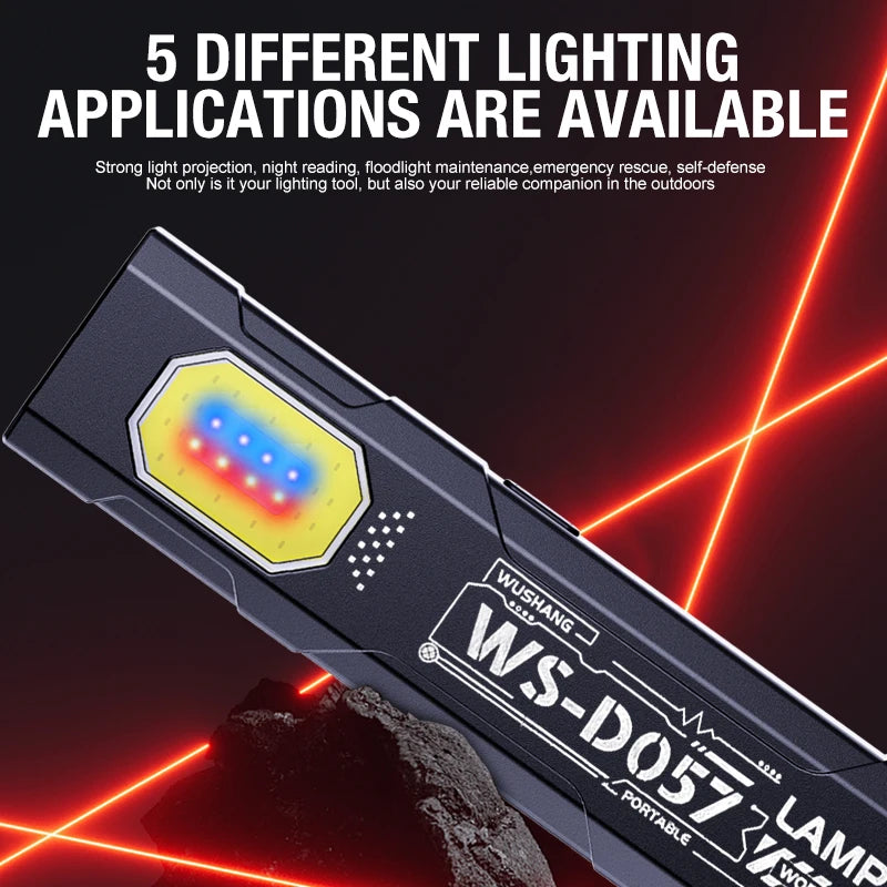 Mini Rechargeable Work Light with Magnet and Clip