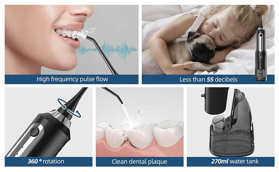 Cordless Electric Water Flosser for Powerful Everyday Oral Care