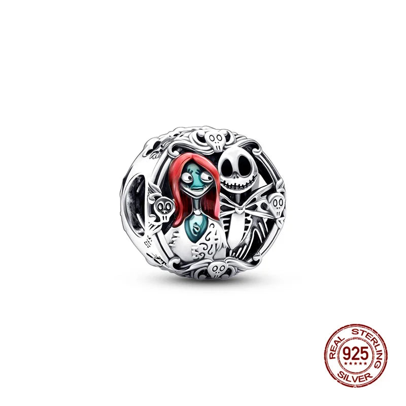 925 Silver Witch Charm Bead for Disney-Inspired Bracelets