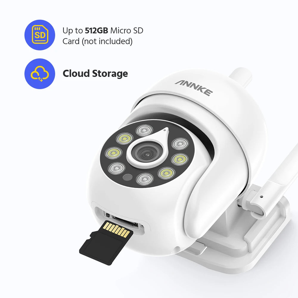 5MP WiFi PT Security Camera System with 4CH NVR