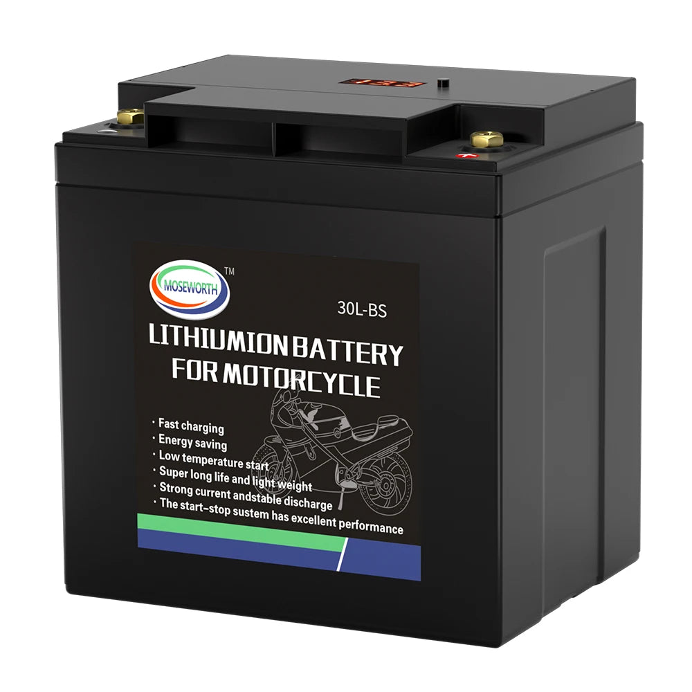 Motorcycle Battery 12V LiFePO4 Lithium Ion 4L-BS 160CCA Size-113x70x89mm Built-in BMS Board Lithium Phosphate Ion Battery