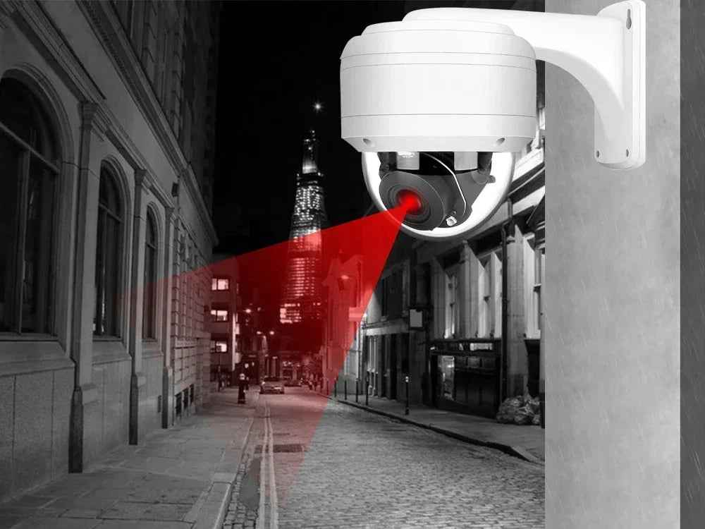 4K 8MP PTZ kopulová kamera s 12X zoomem a PoE