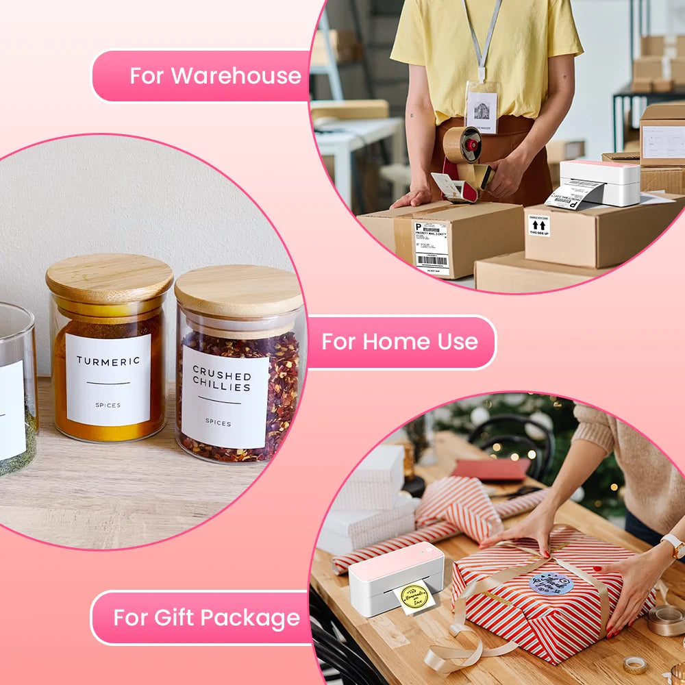 Phomemo 241 Bluetooth Termal Etiket Yazıcısı 4x6 Gönderi Etiketleri için