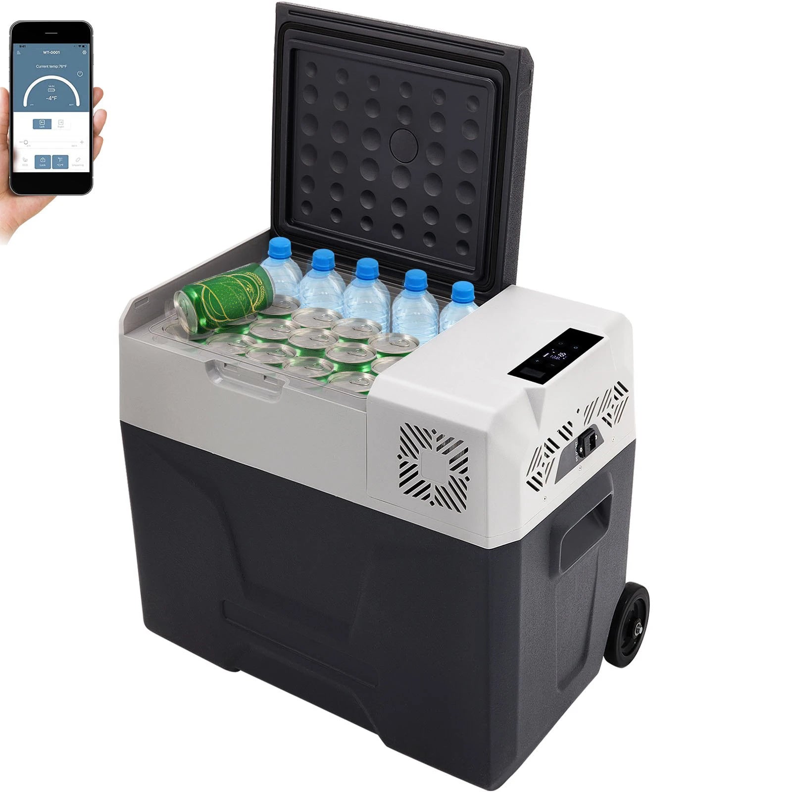 Portable 12V Car Refrigerator Freezer with Fast Cooling -20℃ to 50℉