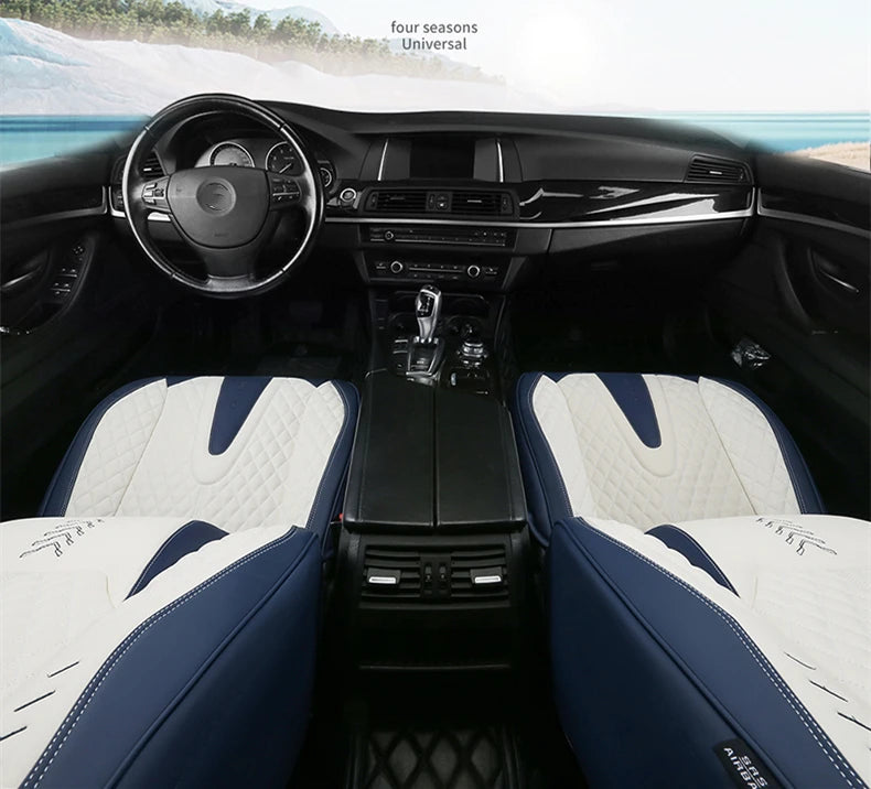 Універсальні чохли на автокрісла – комплект повного покриття з нубукової шкіри Nappa