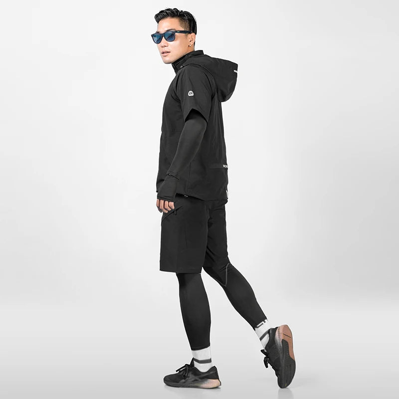 Conjunto de ciclismo para hombre de 5 piezas con camiseta y pantalones de secado rápido