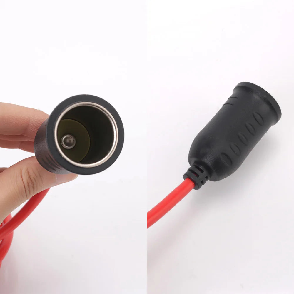 3.6m Cable Car Power Adapter Extender 15A Fuse Indicator 12ft Cord Extension 12V 24V Auto Chargers Cigar Lighter  Socket Plug