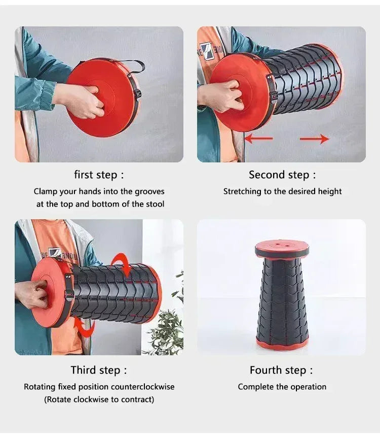 Gökkuşağı Katlanabilir Seyahat Taburesi