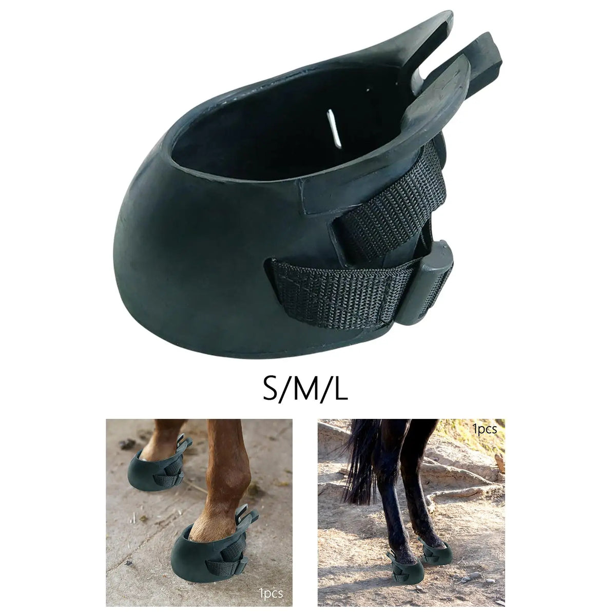 Guêtre de sabot de cheval en caoutchouc - Botte simple