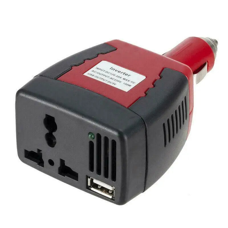 150W Car Power Inverter DC 12V to AC 220V with USB Ports