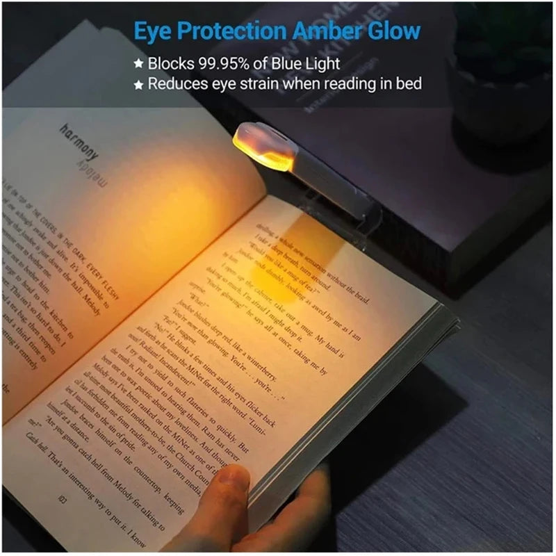 Clip-On Reading Light, Rechargeable LED, 3 Dimming Modes
