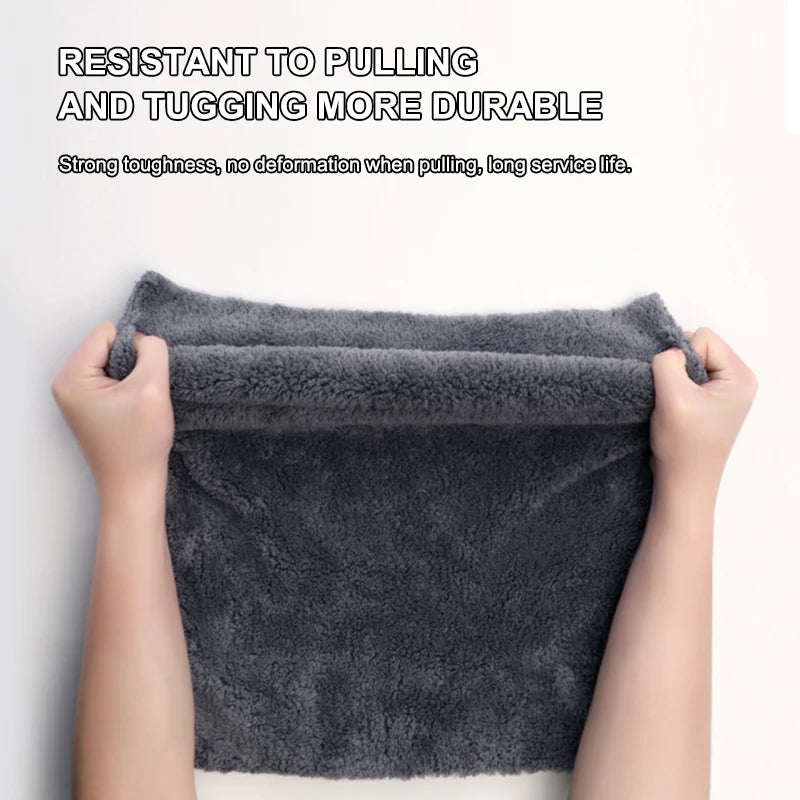 SEAMETAL 40X100CM Car Wash Towel Coral Velvet Microfiber Clean Cloth No Hemming Thickened Soft High Absorbent Car Washing Towels 