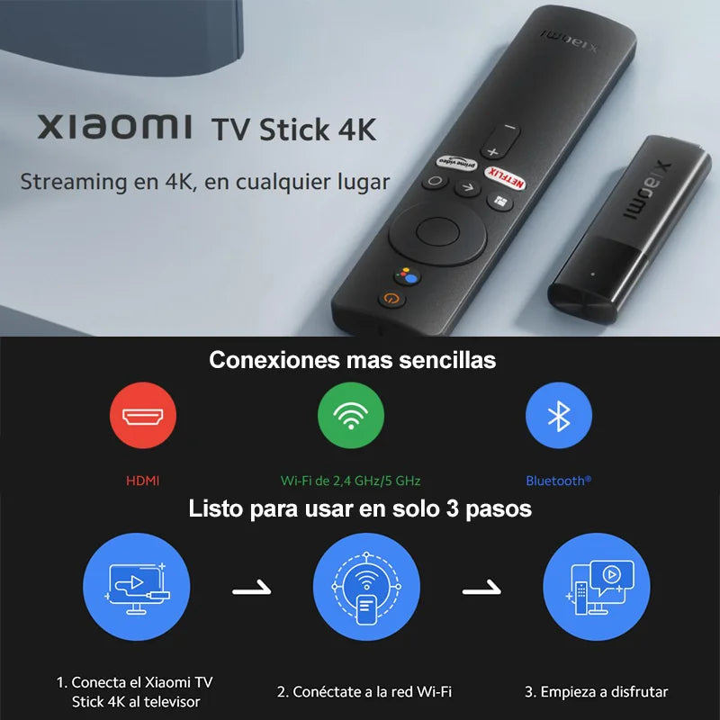 Xiaomi älykäs TV-tikku 4K Android-suoratoistotikku