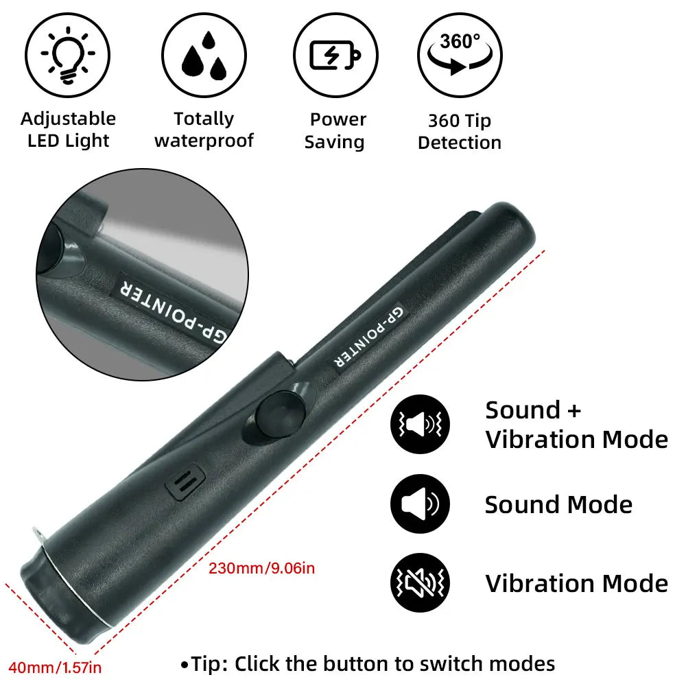 Metal Detector Pinpointer - Bag and Colour Options