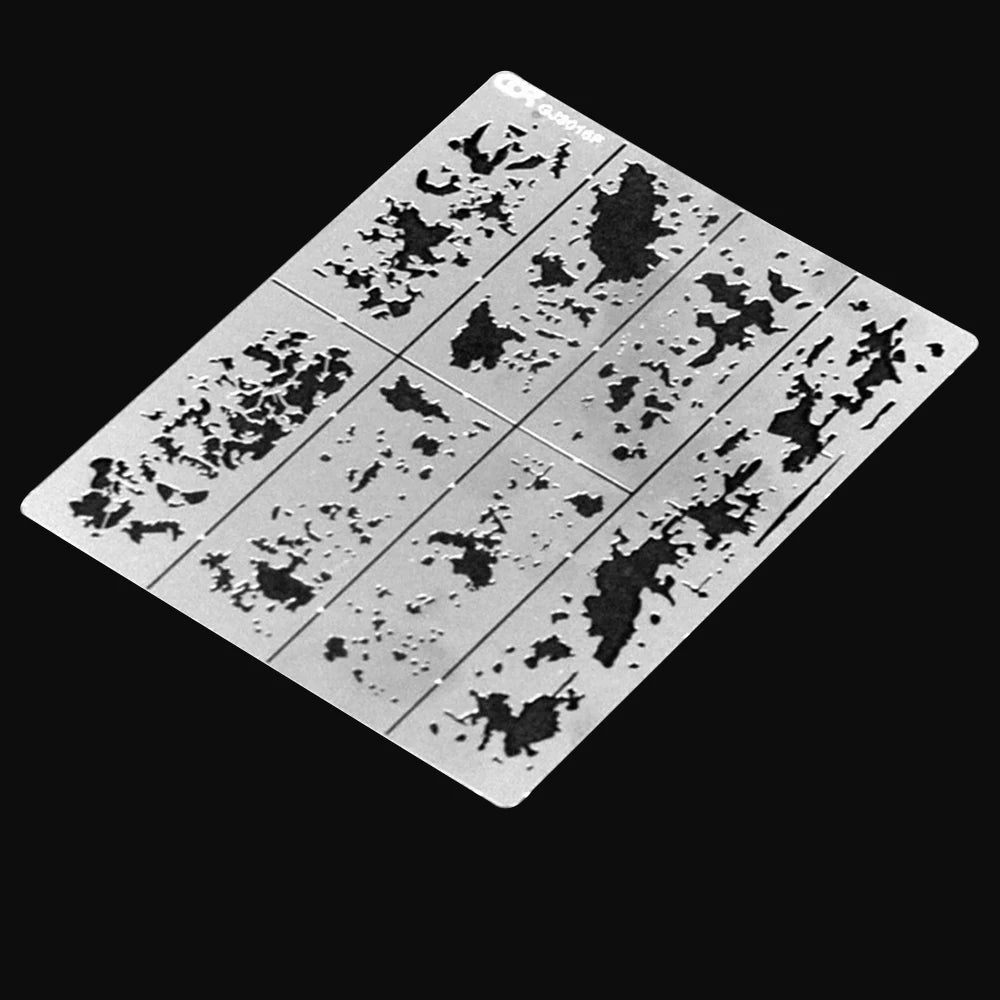 Reusable Airbrush Weathering Stencil for Models