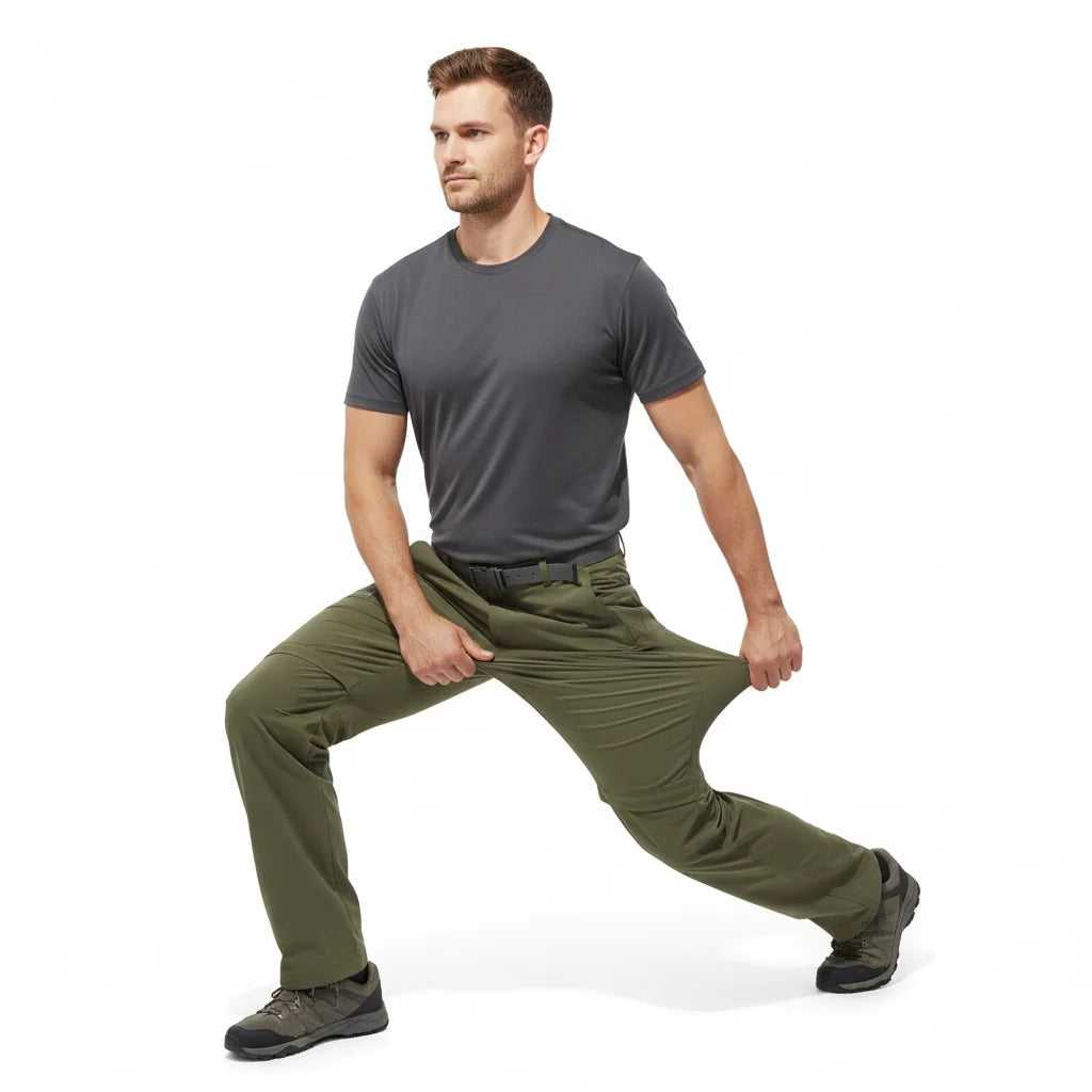 Pantalon de randonnée pour homme Fanuocetar amovible, sèche rapidement, camping, trekking, activités outdoor, pantalon stretch résistant aux rayures