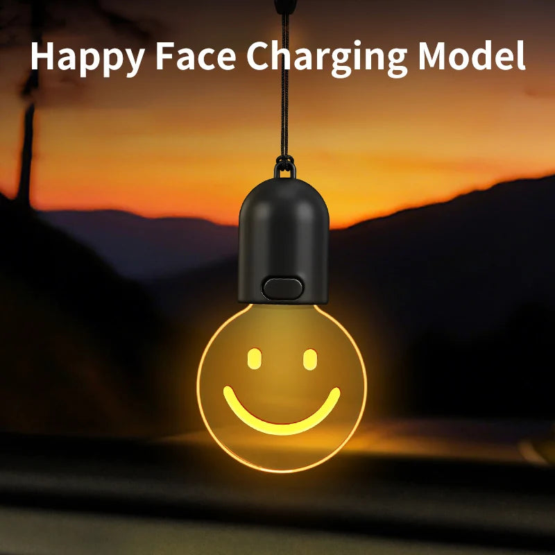 Car Interior Light Pendant, Bulb or Smile Design