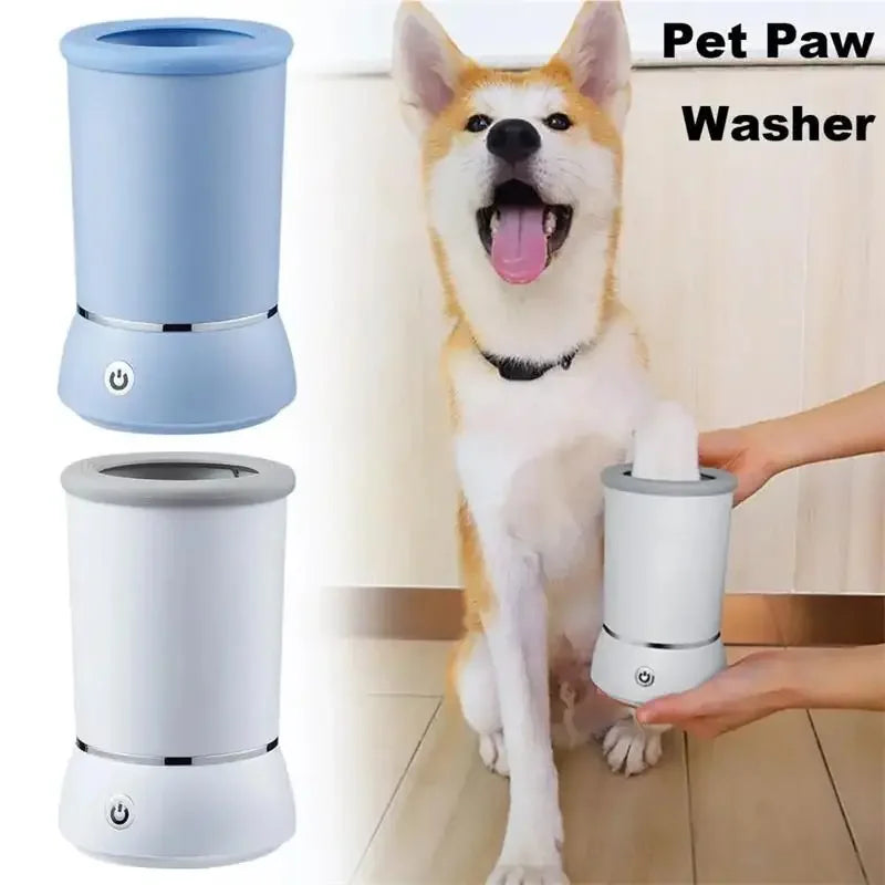 LAMGOOL Pet Feet Washer Electrical Pet Paw Cleaner Automatic Pet Foot Cleaning Cup Portable Quick Low Noise Dog Cat Paw Cleaner 