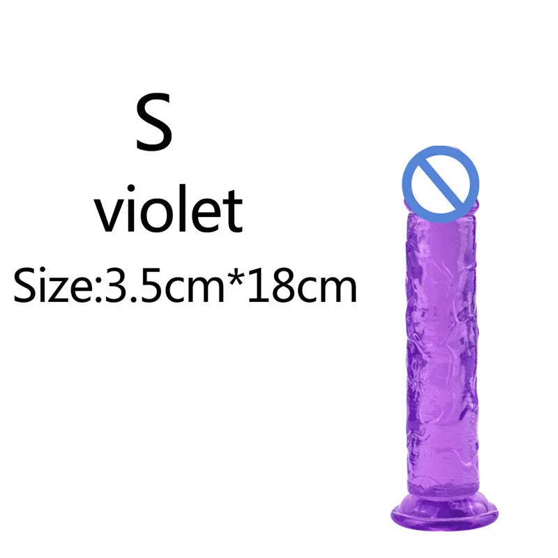 Non-Electric TPE Adult Toy with Suction Base – Size Options