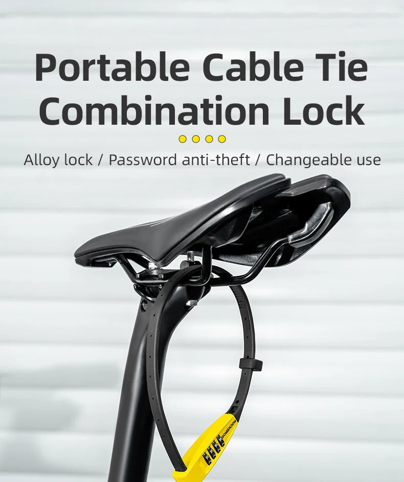 1.5m Cable Lock for Bikes, E-Bikes and Helmets